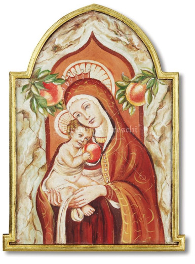 Art. 0358-24 - Madonna con pesche - Scuola Bergamasca (sec. XV)