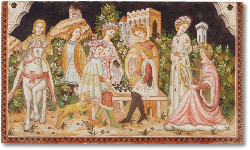 Art. 0010 - "Il gioco degli scacchi" - Pisanello (1395-1455)