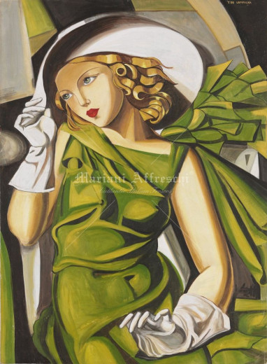 Art. 2020 - "Jeune fille en verte" - T. de Lempicka (1932)